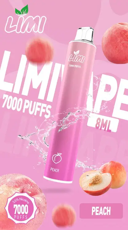 LIMI 冰感水果系列 7000口拋棄式電子煙｜3.5%尼古丁鹽強勁擊喉 清涼順口極致體驗
